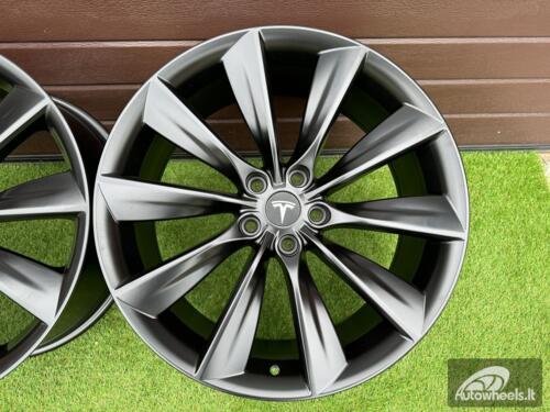 Ratlankis Tesla Model S Turbine Style  R21X8.5J 5X120 ET40 64.1 Black half matt (Transportation defect)