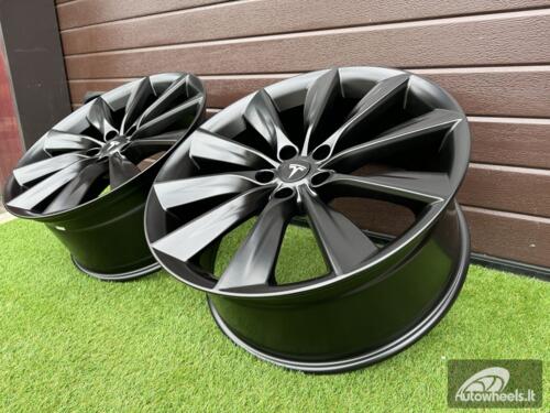 Ratlankis Tesla Model S Turbine Style  R21X8.5J 5X120 ET40 64.1 Black half matt (Transportation defect)