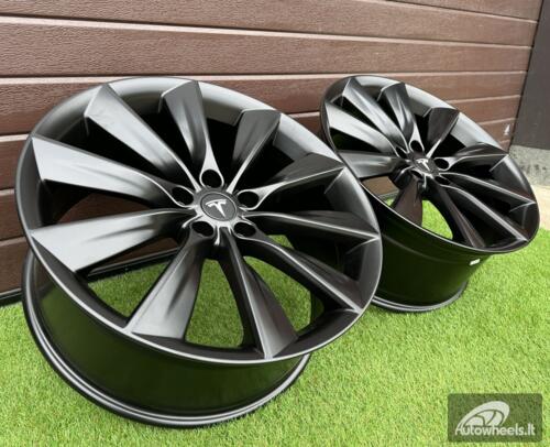 Ratlankis Tesla Model S Turbine Style  R21X8.5J 5X120 ET40 64.1 Black half matt (Transportation defect)