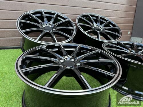 Ratlankis Brabus Monoblock Z Style 20X8.5J 5X112 ET35 66.6 Black with Diamonad Cut face (Mercedes - Benz CLS/E/S Class)