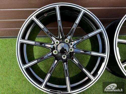 Ratlankis Brabus Monoblock Z Style 20X8.5J 5X112 ET35 66.6 Black with Diamonad Cut face (Mercedes - Benz CLS/E/S Class)