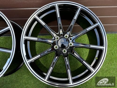 Ratlankis Brabus Monoblock Z Style 20X8.5J 5X112 ET35 66.6 Black with Diamonad Cut face (Mercedes - Benz CLS/E/S Class)