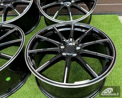 Ratlankis Brabus Monoblock Z Style 20X8.5J 5X112 ET35 66.6 Black with Diamonad Cut face (Mercedes - Benz CLS/E/S Class)