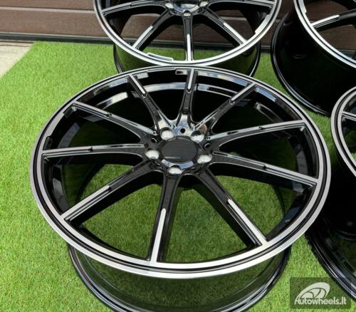 Ratlankis Brabus Monoblock Z Style 20X8.5J 5X112 ET35 66.6 Black with Diamonad Cut face (Mercedes - Benz CLS/E/S Class)