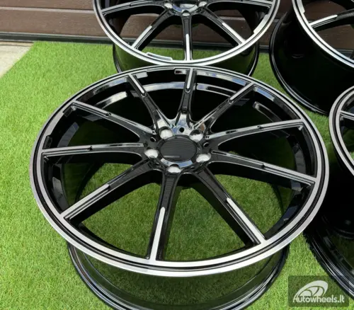 Ratlankis Brabus Monoblock Z Style 20X8.5J 5X112 ET35 66.6 Black with Diamonad Cut face (Mercedes - Benz CLS/E/S Class)