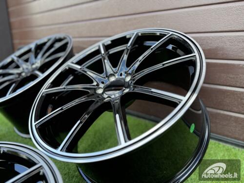 Ratlankis Brabus Monoblock Z Style 20X8.5J 5X112 ET35 66.6 Black with Diamonad Cut face (Mercedes - Benz CLS/E/S Class)