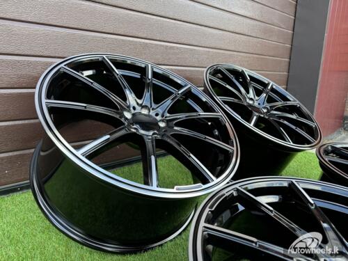 Ratlankis Brabus Monoblock Z Style 20X8.5J 5X112 ET35 66.6 Black with Diamonad Cut face (Mercedes - Benz CLS/E/S Class)