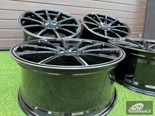 Ratlankis Brabus Monoblock Z Style 20X8.5J 5X112 ET35 66.6 Black with Diamonad Cut face (Mercedes - Benz CLS/E/S Class)