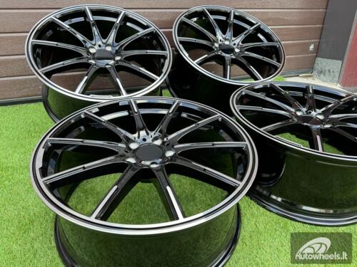 Ratlankis Brabus Monoblock Z Style 20X9.5J 5X112 ET39 66.6 Black with Diamonad Cut face (Mercedes - Benz CLS/E/S Class)