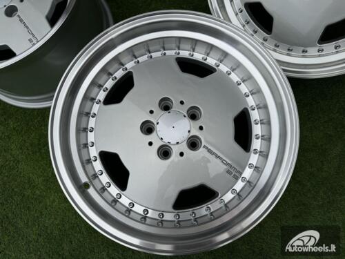 Ratlankis Mercedes AMG Aero 3 style Monoblock Performa25 17X9.5J 5X112 ET25 66.6 Silver with lip machined (small defects)