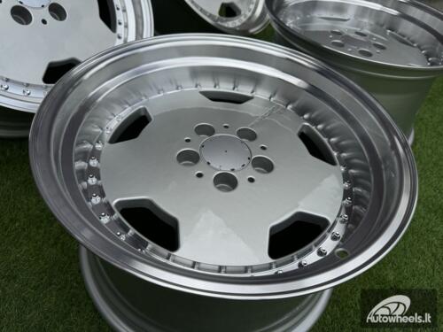 Ratlankis Mercedes AMG Aero 3 style Monoblock Performa25 17X9.5J 5X112 ET25 66.6 Silver with lip machined (small defects)