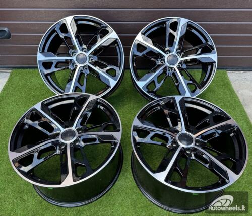 Ratlankis Porsche Taycan Cross Turismo style R21X11.5J 5X130 ET66 71.6mm Black with Diamond cut face (Porche Taycan, Panamera) "Transportation defect"