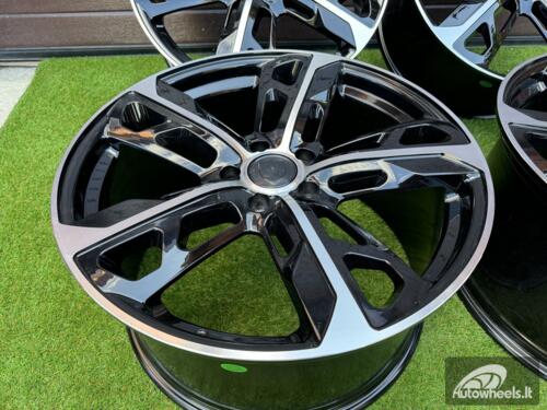 Ratlankis Porsche Taycan Cross Turismo style R21X11.5J 5X130 ET66 71.6mm Black with Diamond cut face (Porche Taycan, Panamera) "Transportation defect"