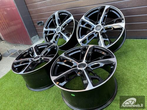 Ratlankis Porsche Taycan Cross Turismo style R21X11.5J 5X130 ET66 71.6mm Black with Diamond cut face (Porche Taycan, Panamera) "Transportation defect"