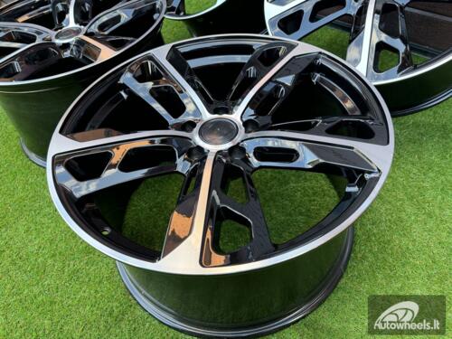 Ratlankis Porsche Taycan Cross Turismo style R21X11.5J 5X130 ET66 71.6mm Black with Diamond cut face (Porche Taycan, Panamera) "Transportation defect"