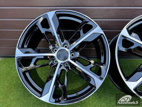 Ratlankis Porsche Taycan Cross Turismo style R21X11.5J 5X130 ET66 71.6mm Black with Diamond cut face (Porche Taycan, Panamera) "Transportation defect"