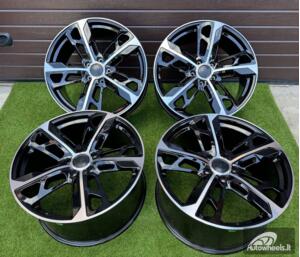Ratlankis Porsche Taycan Cross Turismo style R21X11.5J 5X130 ET66 71.6mm Black with Diamond cut face (Porche Taycan, Panamera) "Transportation defect"