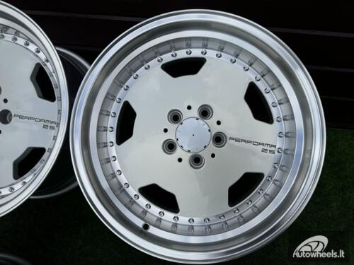 Ratlankis Mercedes AMG Monoblock Performa 25 style 17X8 5X112 ET25 66.6 Silver with mirror lip (Paint defect)