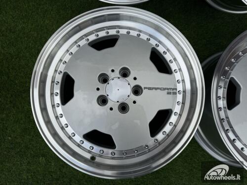 Ratlankis Mercedes AMG Monoblock Performa 25 style 17X8 5X112 ET25 66.6 Silver with mirror lip (Paint defect)