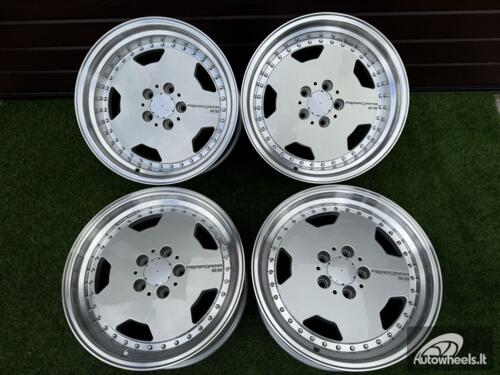 Ratlankis Mercedes AMG Monoblock Performa 25 style 17X8 5X112 ET25 66.6 Silver with mirror lip (Paint defect)