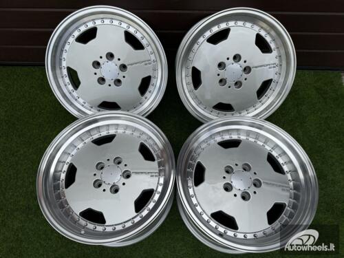 Ratlankis Mercedes AMG Aero 3 style Monoblock Performa25 17X8J 5X112 ET25 66.6 Silver with lip machined (Paint defect)