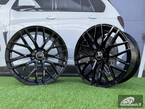 Ratlankis Audi Modica R8 Style R20x9 5X112 ET 35 66.5 Black  (Small paint defect)