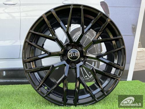 Ratlankis Audi Modica R8 Style R20x9 5X112 ET 35 66.5 Black  (Small paint defect)