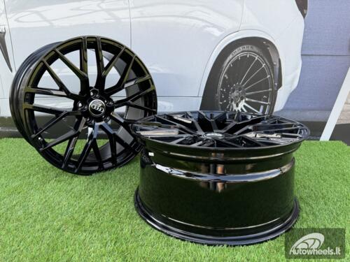 Ratlankis Audi Modica R8 Style R20x9 5X112 ET 35 66.5 Black  (Small paint defect)