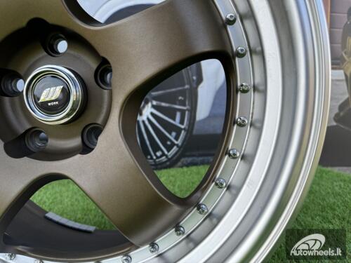 Ratlankis Work Meister SP1 Style R18X8.5J 5X114.3 ET30 73.1 Bronze with diamond cut lip  (With defect)