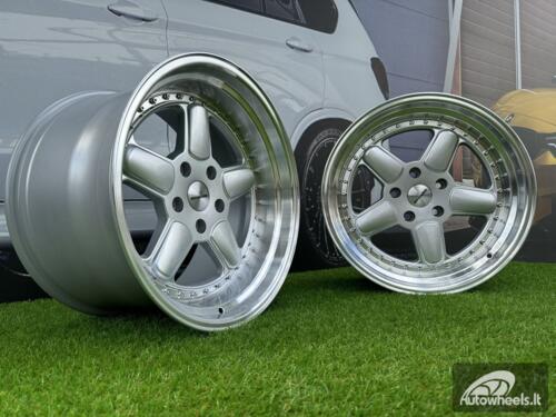 Ratlankis BMW AC Schnitzer Style R18X9.5 5X120 ET20 74.1 Silver with Diamond Cut Lip (Transportation defect)