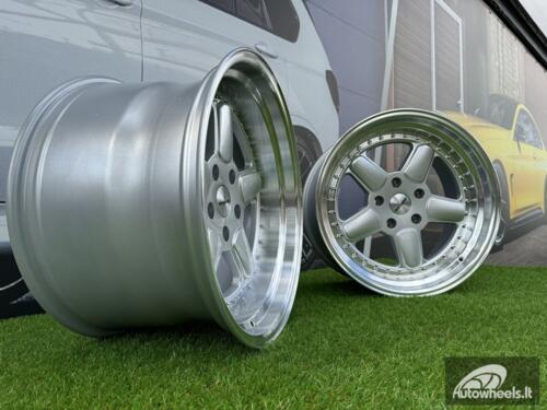 Ratlankis BMW AC Schnitzer Style R18X9.5 5X120 ET20 74.1 Silver with Diamond Cut Lip (Transportation defect)