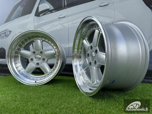 Ratlankis BMW AC Schnitzer Style R18X9.5 5X120 ET20 74.1 Silver with Diamond Cut Lip (Transportation defect)