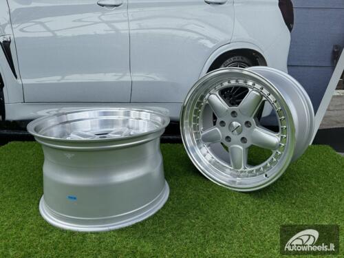 Ratlankis BMW AC Schnitzer Style R18X9.5 5X120 ET20 74.1 Silver with Diamond Cut Lip (Transportation defect)