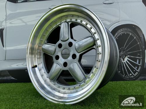 Ratlankis BMW AC Schnitzer Style R18X9.5 5X120 ET20 74.1 Grey with Diamond Cut Lip (With defect)