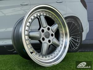 Ratlankis BMW AC Schnitzer Style R18X9.5 5X120 ET20 74.1 Grey with Diamond Cut Lip (With defect)