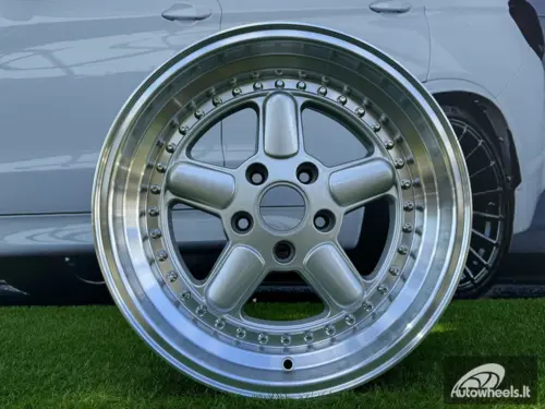 Ratlankis AC Schnitzer Style R17X9J 5X120 ET30 72.6 Silver with Diamond cut lip (With defect)