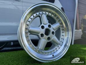 Ratlankis AC Schnitzer Style R17X9J 5X120 ET30 72.6 Silver with Diamond cut lip (With defect)