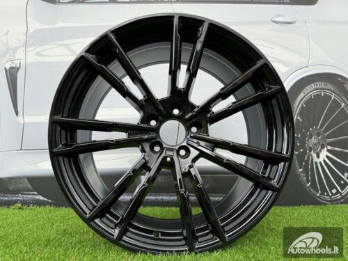 Ratlankis 706M Style R20X8J 5X112 ET30 66.6 Black (Small paint defect)