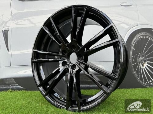 Ratlankis 706M Style R20X8J 5X112 ET30 66.6 Black (Small paint defect)