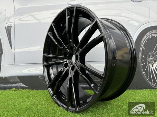 Ratlankis 706M Style R20X8J 5X112 ET30 66.6 Black (Small paint defect)