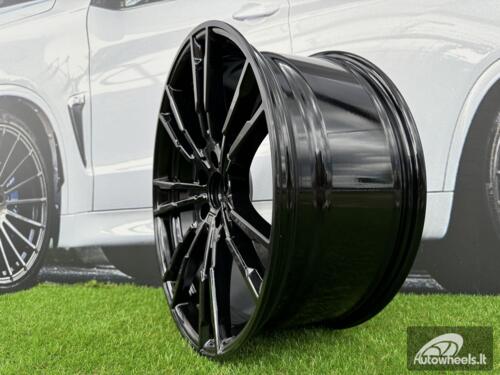 Ratlankis 706M Style R20X8J 5X112 ET30 66.6 Black (Small paint defect)