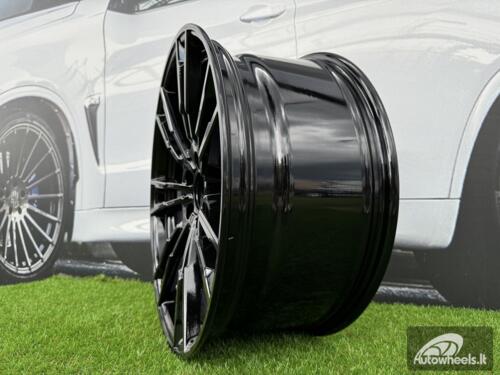 Ratlankis 706M Style R20X8J 5X112 ET30 66.6 Black (Small paint defect)