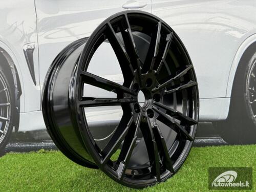 Ratlankis 706M Style R20X8J 5X112 ET30 66.6 Black (Small paint defect)