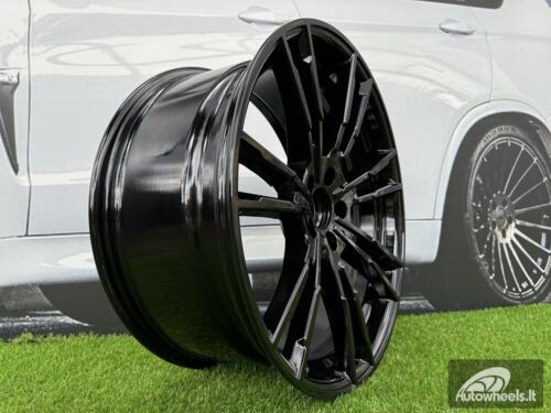 Ratlankis 706M Style R20X8J 5X112 ET30 66.6 Black (Small paint defect)