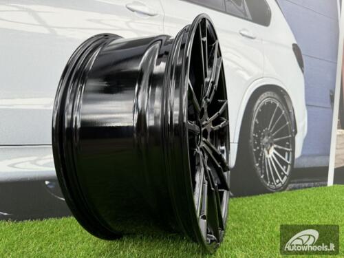 Ratlankis 706M Style R20X8J 5X112 ET30 66.6 Black (Small paint defect)