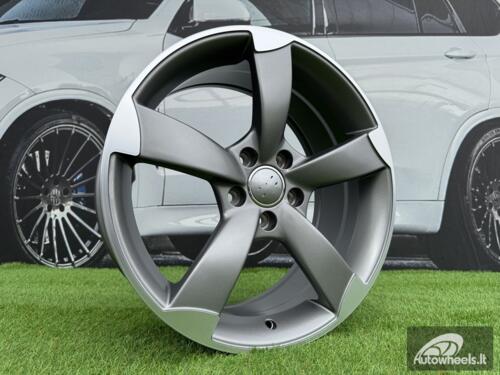 Ratlankis R17x7.5  5X112  ET  35  66.5  BK217  Grey Polished Half Matt (MGHM)  For AUD  (D4+P)