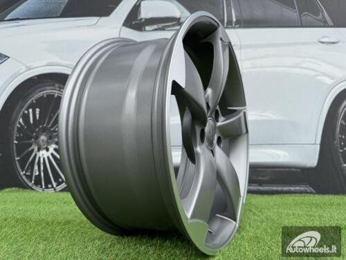 Ratlankis R17x7.5  5X112  ET  35  66.5  BK217  Grey Polished Half Matt (MGHM)  For AUD  (D4+P)