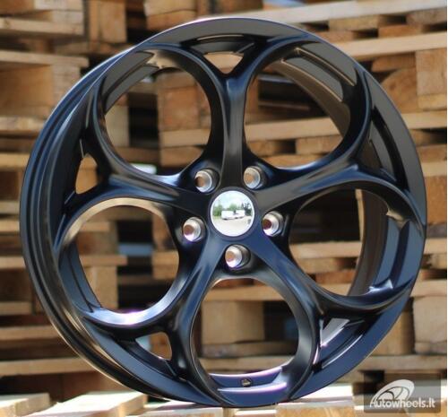 Ratlankis R18x8  5X110  ET  33  65.1  L1664  (1664188010S)  Black Half Matt (BLHM)  For ALFA  (Z5+P1)