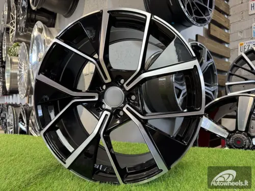 Ratlankis R19x8.5  5X112  ET  38  57.1  Y1196  Black Polished (MB)  For VW  (P)  (New Tiguan)