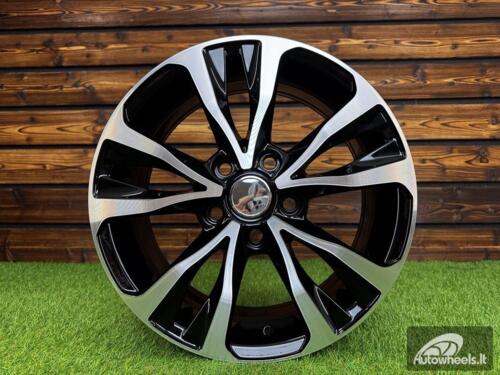 Ratlankis R16x6.5  5X114.3  ET  40  60.1  B5212  Black Polished (MB)  For TOYOT  (R)